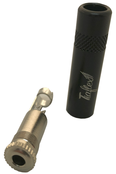 Conector P2 - Stereo Fêmea Black - Entrada 6mm (Kit com 5 Unidades) - Imagem 3