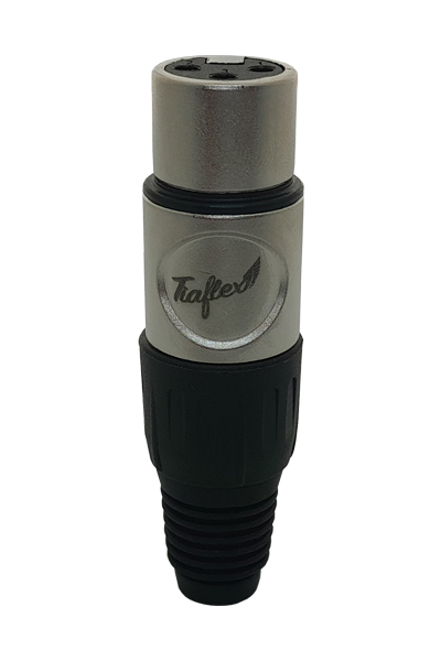 Conector XLR (F) Linha 3 Polos (kit com 5 Unidades)